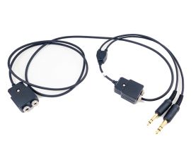 Avcomm Headset Splitter Cable - 5 Feet - P2010