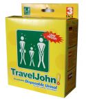 TravelJohn Disposable Urinal for Men, Women and Children - Three Pack (Resealable)